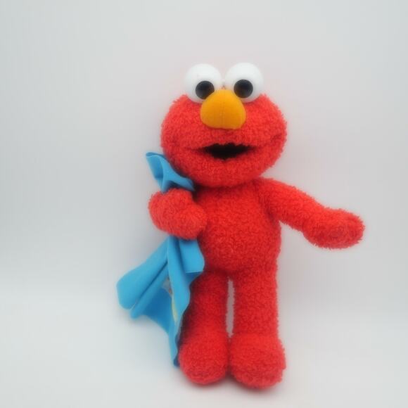 The Adventures of Elmo in Grouchland Elmo Plush with Blanket Tyco 1999 - Picture 1 of 6